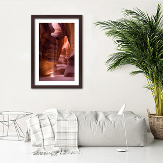 Framed print with red rocks