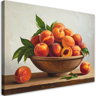 Paveikslas ant drobės, vasaros persikai Paveikslas ant drobės, Peaches fruit nature Paveikslai ant drobės Gera namie - Geranamie.lt