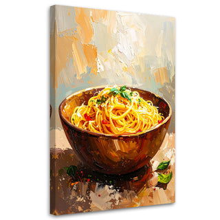Paveikslas ant drobės, Itališka vakarienė Paveikslas ant drobės, Spaghetti Pasta Paveikslai ant drobės Gera namie - Geranamie.lt