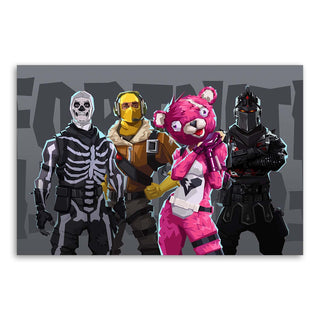 Canvas painting, Fortnite characters