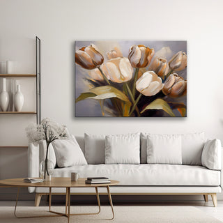 Paveikslas ant drobės, Tulpių puokštė pastelėje Paveikslai ant drobės Gera namie - Geranamie.lt