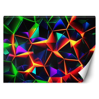 Fototapetai, Neoninės spalvotos formos 3DTapetai Gera namie - Geranamie.lt