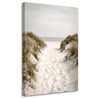 Paveikslas ant drobės, Balto smėlio takelis į jūrą Paveikslai ant drobės Gera namie - Geranamie.lt