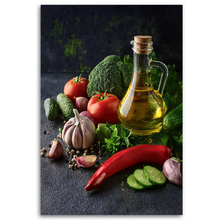 Paveikslas ant drobės, Šviežias natiurmortas Paveikslas ant drobės, Vegetable Eats Kitchen Paveikslai ant drobės Gera namie - Geranamie.lt