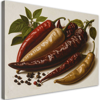 Paveikslas ant drobės, džiovinti čili pipirai Paveikslas ant drobės, Dried red chillies Paveikslai ant drobės Gera namie - Geranamie.lt