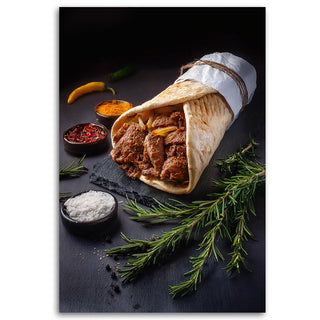 Paveikslas ant drobės, Kebabas ir prieskoniai Paveikslas ant drobės, Food Kebab Restaurant Bar Paveikslai ant drobės Gera namie - Geranamie.lt