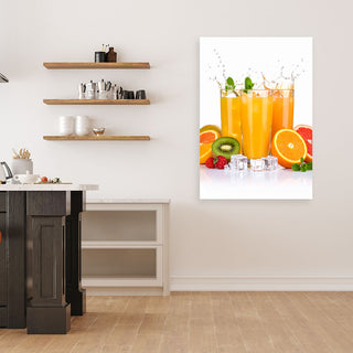 Paveikslas ant drobės, Šviežios vaisių sultys Nr. 2 Paveikslas ant drobės, Orange juice Fruit Paveikslai ant drobės Gera namie - Geranamie.lt