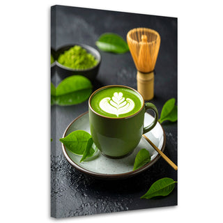 Paveikslas ant drobės, Matcha arbata Paveikslas ant drobės, Matcha tea Paveikslai ant drobės Gera namie - Geranamie.lt