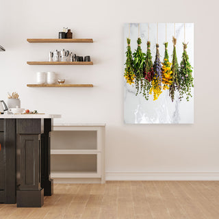 Paveikslas ant drobės, Džiovintos prieskoninės žolelės Nr. 6 Paveikslas ant drobės, Hanging dried herbs plants Paveikslai ant drobės Gera namie - Geranamie.lt