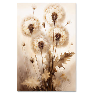 Paveikslas ant drobės, Pienių pūkai sepijojePaveikslai ant drobės Gera namie - Geranamie.lt