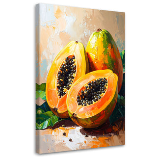 Paveikslas ant drobės, Sultinga papaja Paveikslas ant drobės, Papaya Fruit Paveikslai ant drobės Gera namie - Geranamie.lt