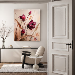 Paveikslas ant drobės, Burgundiškos tulpėsPaveikslai ant drobės Gera namie - Geranamie.lt