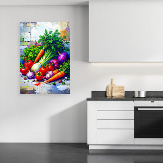 Paveikslas ant drobės, Sodo derlius Paveikslas ant drobės, Vegetables Still Life Paveikslai ant drobės Gera namie - Geranamie.lt