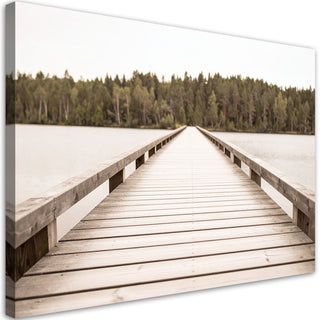 Paveikslas ant drobės, Tiltas per ežerą Paveikslai ant drobės Gera namie - Geranamie.lt
