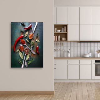Paveikslas ant drobės, Aštrioji virtuvė Paveikslas ant drobės, Kitchen Spices Paprika Paveikslai ant drobės Gera namie - Geranamie.lt