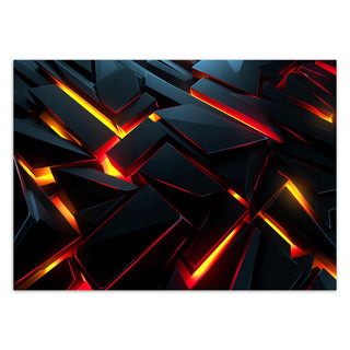 Fototapetai, Abstrakčios juodos figūros 3DTapetai Gera namie - Geranamie.lt