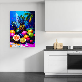 Paveikslas ant drobės, Egzotiškas derlius Paveikslas ant drobės, Colourful Tropical Fruit Paveikslai ant drobės Gera namie - Geranamie.lt