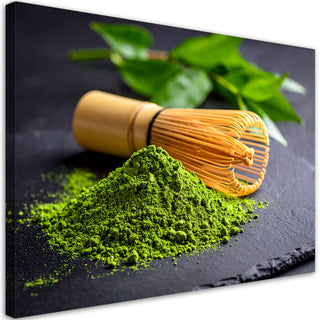 Paveikslas ant drobės, Japoniški Matcha milteliai Paveikslas ant drobės, Matcha Tea Paveikslai ant drobės Gera namie - Geranamie.lt