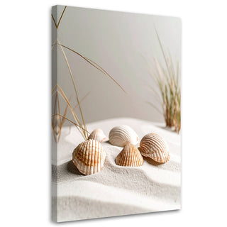 Paveikslas ant drobės, Jūros kriauklės smėlyje Paveikslai ant drobės Gera namie - Geranamie.lt