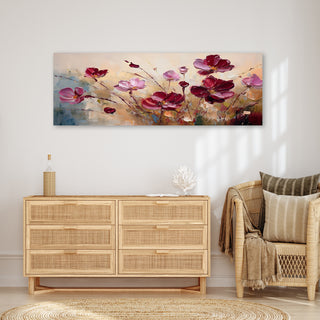 Paveikslas ant drobės, Burgundiškos gėlės Paveikslai ant drobės Gera namie - Geranamie.lt