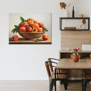 Paveikslas ant drobės, vasaros persikai Paveikslas ant drobės, Peaches fruit nature Paveikslai ant drobės Gera namie - Geranamie.lt