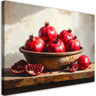 Paveikslas ant drobės, prinokę granatai Paveikslas ant drobės, Pomegranates fruit nature Paveikslai ant drobės Gera namie - Geranamie.lt