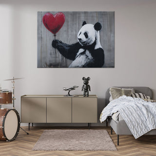Paveikslas ant drobės, Meilės panda Paveikslai ant drobės Gera namie - Geranamie.lt