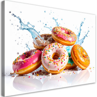 Paveikslas ant drobės, Spurgų įvairovė Paveikslas ant drobės, Donuts Cookies Paveikslai ant drobės Gera namie - Geranamie.lt