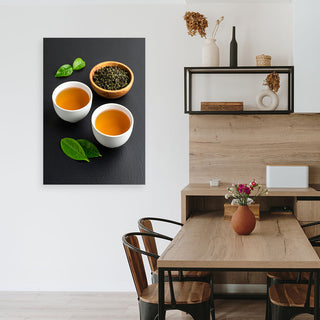Paveikslas ant drobės, Arbatos harmonija Paveikslas ant drobės, Tea Herbs Nature Paveikslai ant drobės Gera namie - Geranamie.lt