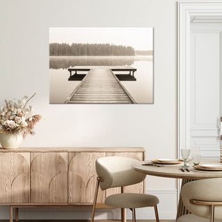 Paveikslas ant drobės, Ežero lieptas Paveikslai ant drobės Gera namie - Geranamie.lt