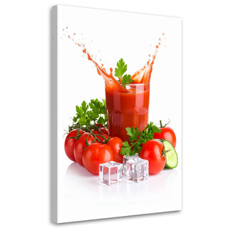 Paveikslas ant drobės, pomidorų sultys Paveikslas ant drobės, Tomato juice nature Paveikslai ant drobės Gera namie - Geranamie.lt