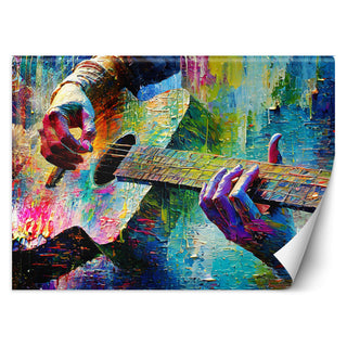 Fototapetai, Gitaros muzika spalvose Tapetai Gera namie - Geranamie.lt