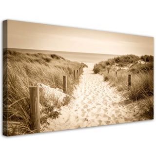 Paveikslas ant drobės, Takelis į paplūdimį retro Paveikslai ant drobės Gera namie - Geranamie.lt