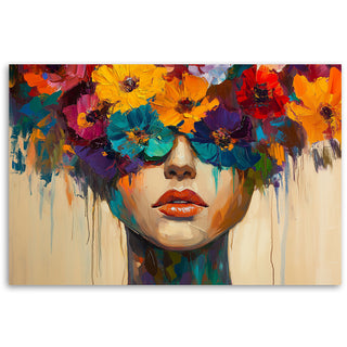 Paveikslas ant drobės, Moteris gėlėse Paveikslai ant drobės Gera namie - Geranamie.lt