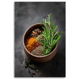 Paveikslas ant drobės, Rozmarinas ir prieskoniai Paveikslas ant drobės, Kitchen Spices Herbs Paveikslai ant drobės Gera namie - Geranamie.lt
