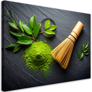 Paveikslas ant drobės, Matcha ramybė Paveikslas ant drobės, Matcha Green Tea Paveikslai ant drobės Gera namie - Geranamie.lt