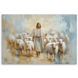 Paveikslas ant drobės, Jėzus ganytojas Paveikslai ant drobės Gera namie - Geranamie.lt