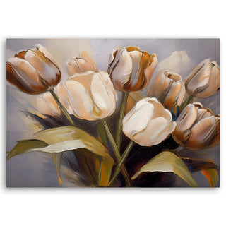 Paveikslas ant drobės, Tulpių puokštė pastelėje Paveikslai ant drobės Gera namie - Geranamie.lt