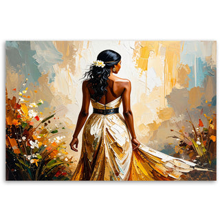 Paveikslas ant drobės, Juodaplaukės moters siluetas Paveikslai ant drobės Gera namie - Geranamie.lt