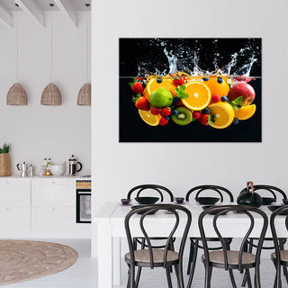 Paveikslas ant drobės, Egzotiškų vaisių maudynės Paveikslas ant drobės, Exotic fruit in water Paveikslai ant drobės Gera namie - Geranamie.lt