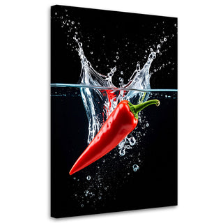 Paveikslas ant drobės, Aitriųjų pipirų magija nr. 1 Paveikslas ant drobės, Peppers in water Paveikslai ant drobės Gera namie - Geranamie.lt
