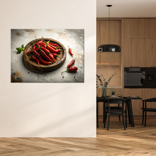Paveikslas ant drobės, Raudonieji čili pipirai Paveikslas ant drobės, Red peppers Paveikslai ant drobės Gera namie - Geranamie.lt
