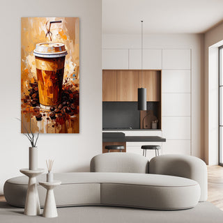 Paveikslas ant drobės, Rytinis kavos puodelis Paveikslas ant drobės, Mug Coffee Drinks Paveikslai ant drobės Gera namie - Geranamie.lt