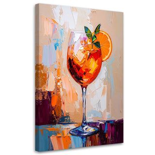 Paveikslas ant drobės, Itališkas Aperol Spritz Paveikslas ant drobės, Aperol Spritz Drink Paveikslai ant drobės Gera namie - Geranamie.lt