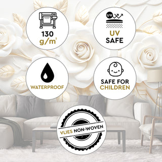 Fototapetai, Reljefinė rožė aukse