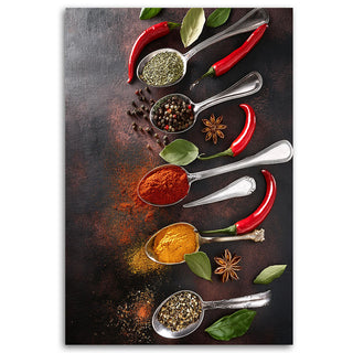 Paveikslas ant drobės, Čili ir prieskoniai Paveikslas ant drobės, Spices Kitchen Food Paveikslai ant drobės Gera namie - Geranamie.lt