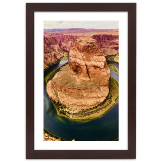 Grand Canyon rock print in a frame