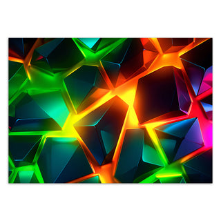 Fototapetai, Geometrinė oranžinė abstracija 3DTapetai Gera namie - Geranamie.lt