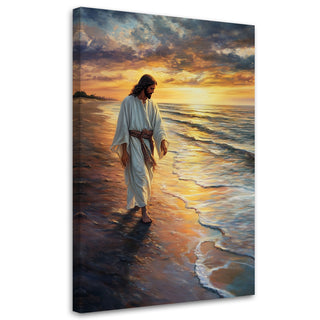 Paveikslas ant drobės, Jėzus saulėlydyje Paveikslai ant drobės Gera namie - Geranamie.lt