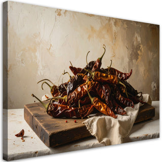 Paveikslas ant drobės, aitrieji pipirai Nr. 2 Paveikslas ant drobės, Dried red peppers Paveikslai ant drobės Gera namie - Geranamie.lt